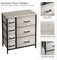 Sorbus Dresser with Drawers - Furniture Storage Tower Unit for Bedroom, Hallway, Closet, Office Organization - Steel Frame, Wood Top, Easy Pull Fabric Bins